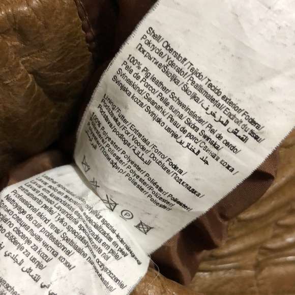 Vero Moda Kassy Short Leather Jacket Size M - Picture 7 of 8